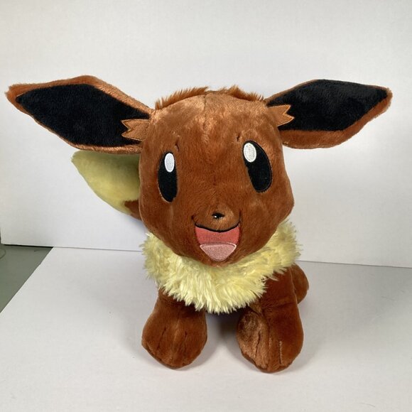 Build A Bear Pokemon Eevee Plush Stuffed Animal 2020‎ (No Sound) 16 in x 14 in - Picture 1 of 9